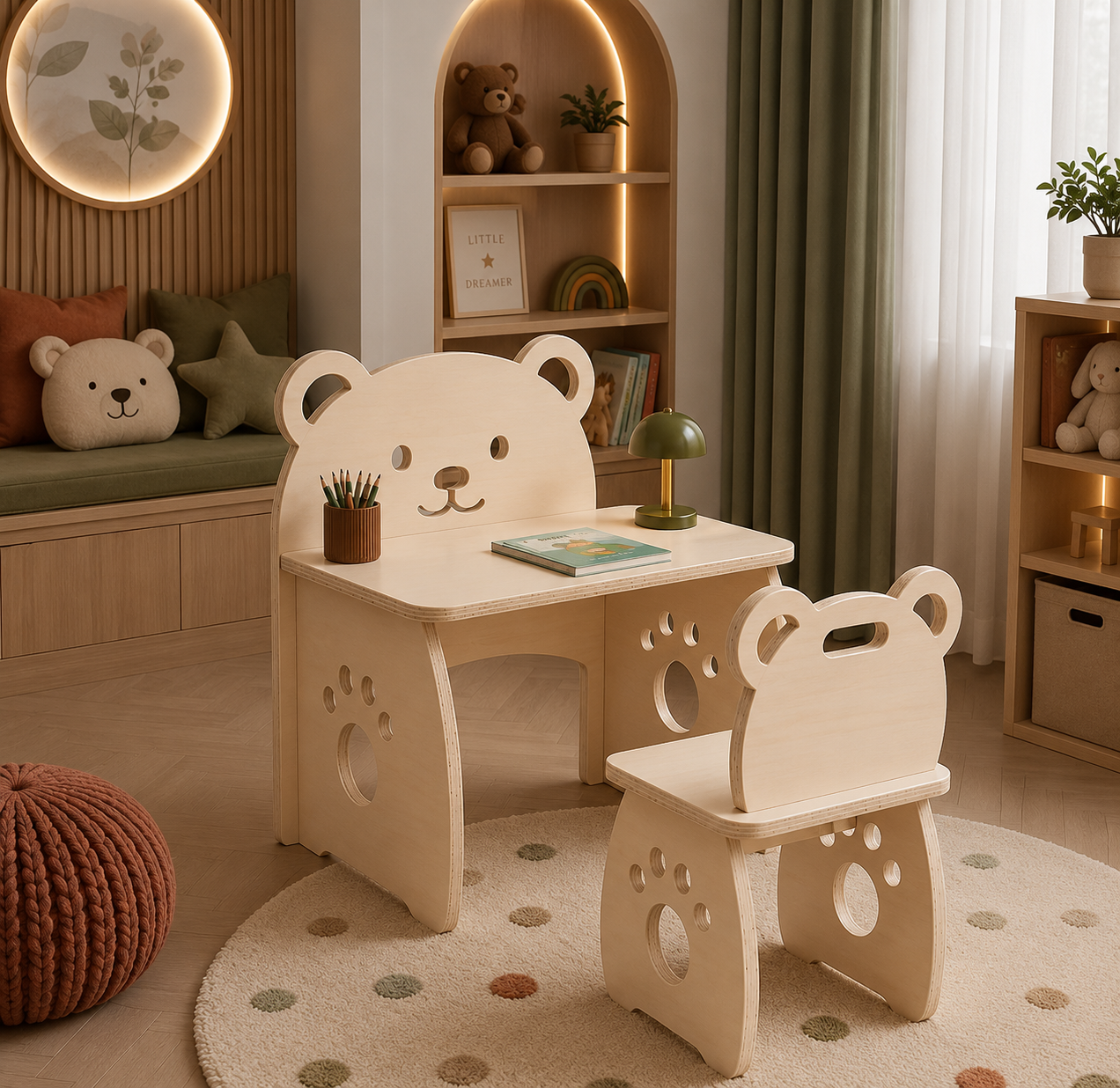 Bear Desk and Chair