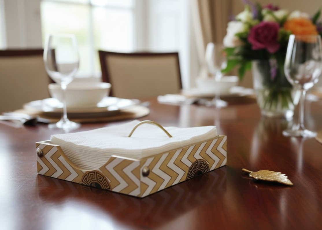 Enamel Square Tissue Box 1