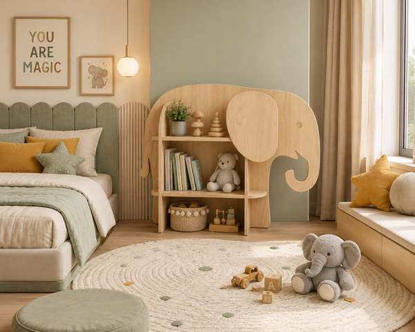 Elephant Kids Bookshelf