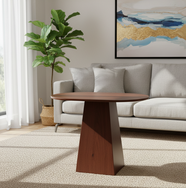 Modern Oval Wooden Side Table