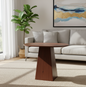 Modern Oval Wooden Side Table