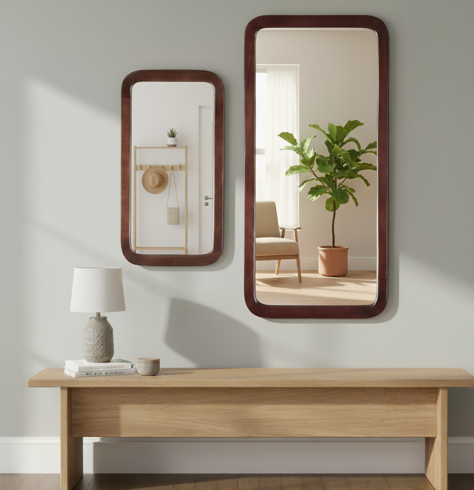 Brown-Edged Mirror (S)