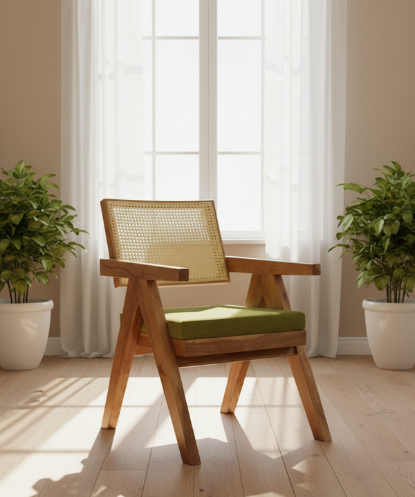Rattan Cane Antique Dining Chair