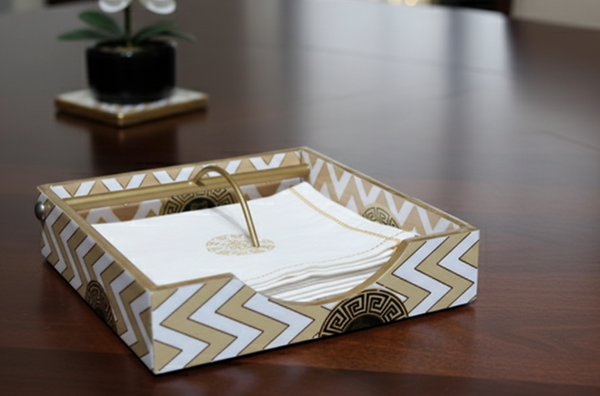 Enamel Square Tissue Box 1