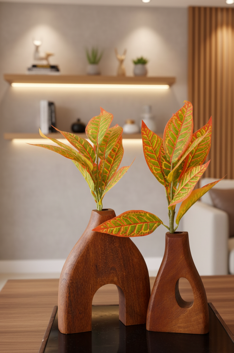 Set Of 2 Mallow Vases