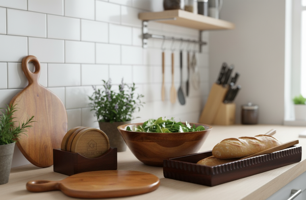 Wooden Kitchenware Set of 5