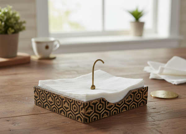 Enamel Square Tissue Box 2