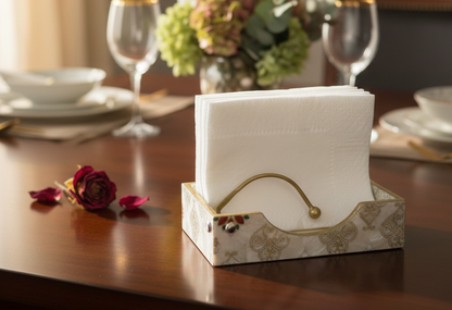 Enamel Square Tissue Box