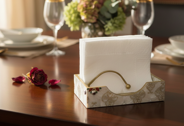 Enamel Square Tissue Box