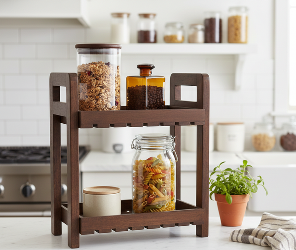 Kitchen Organizer - 2-Tiered Serving Stand