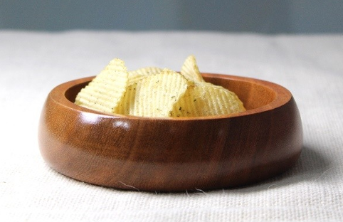 Solid Wooden Round Shape  Serving  Bowl