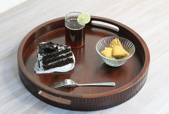 Premium Class Round Carved Tray