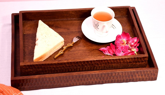 Premium Class Rectangular Carved Tray